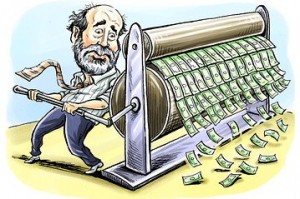 Bernanke printing money to infinity